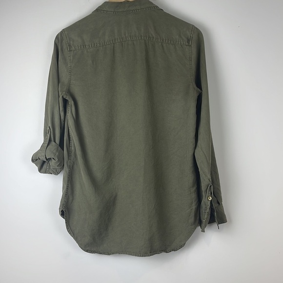 Aritzia Babaton Utility Shirt Size XXS Green - Picture 5 of 10
